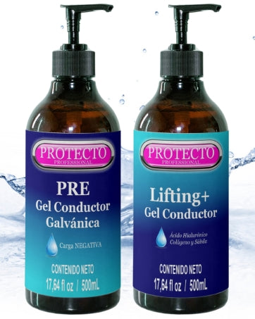 Kit Gel Facial Galvánica Pre Y Tratamiento