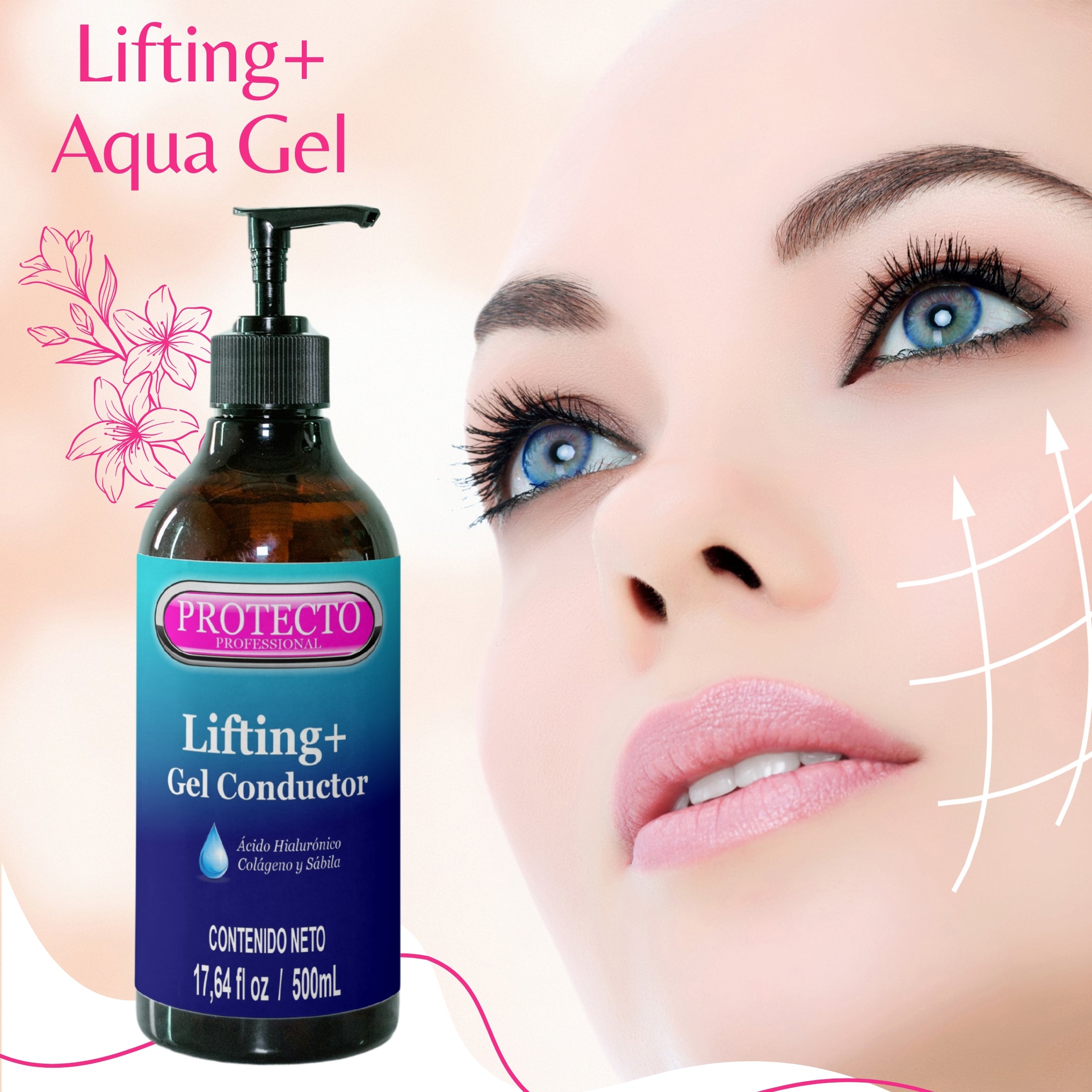 Gel Conductor Efecto Lifting Facial y Corporal Galvánica