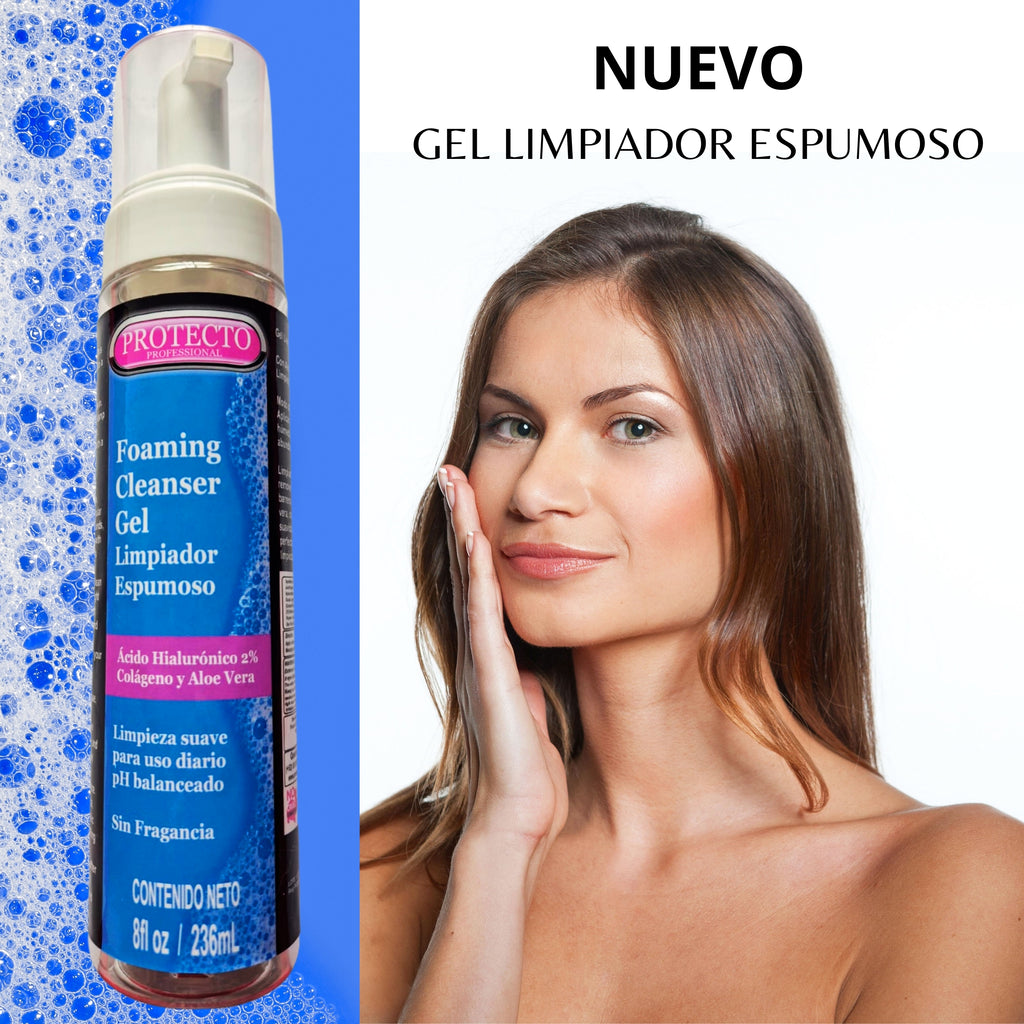 Gel Limpiador Facial Profesional con Ácido Hialurónico | Protecto Professional 236ml