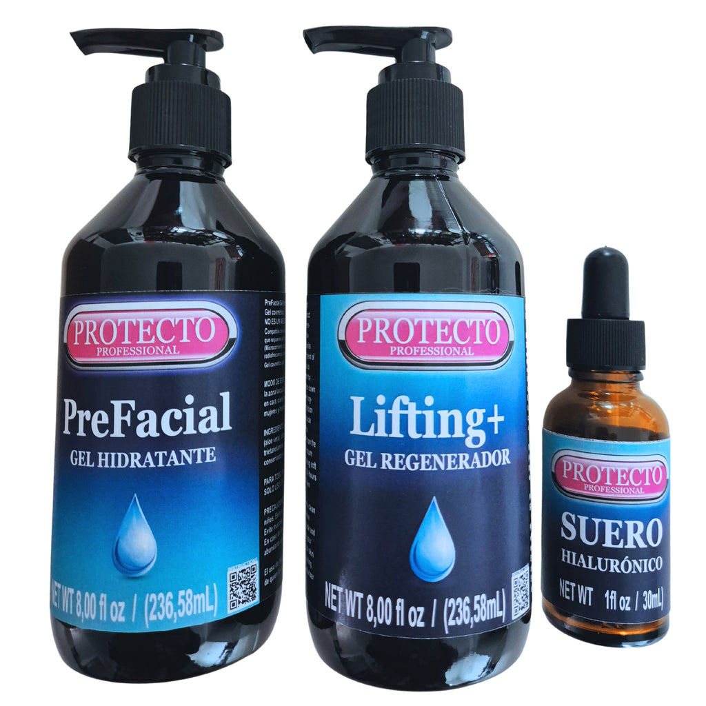 Kit Facial Aesthetic Prefacial Humectante con Aloe Vera, Regenerador Facial con Hialurónico