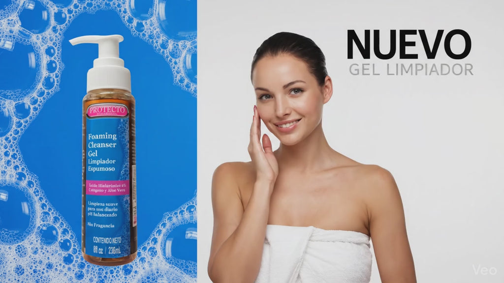 Gel Limpiador Facial Profesional con Ácido Hialurónico | Protecto Professional 236ml